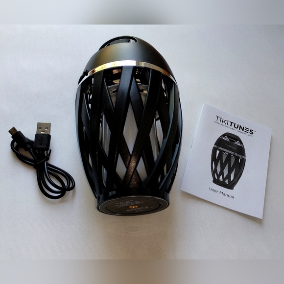 TikiTunes Portable Speaker with Ambient Flame Light Water Resistant - Picture 5 of 11